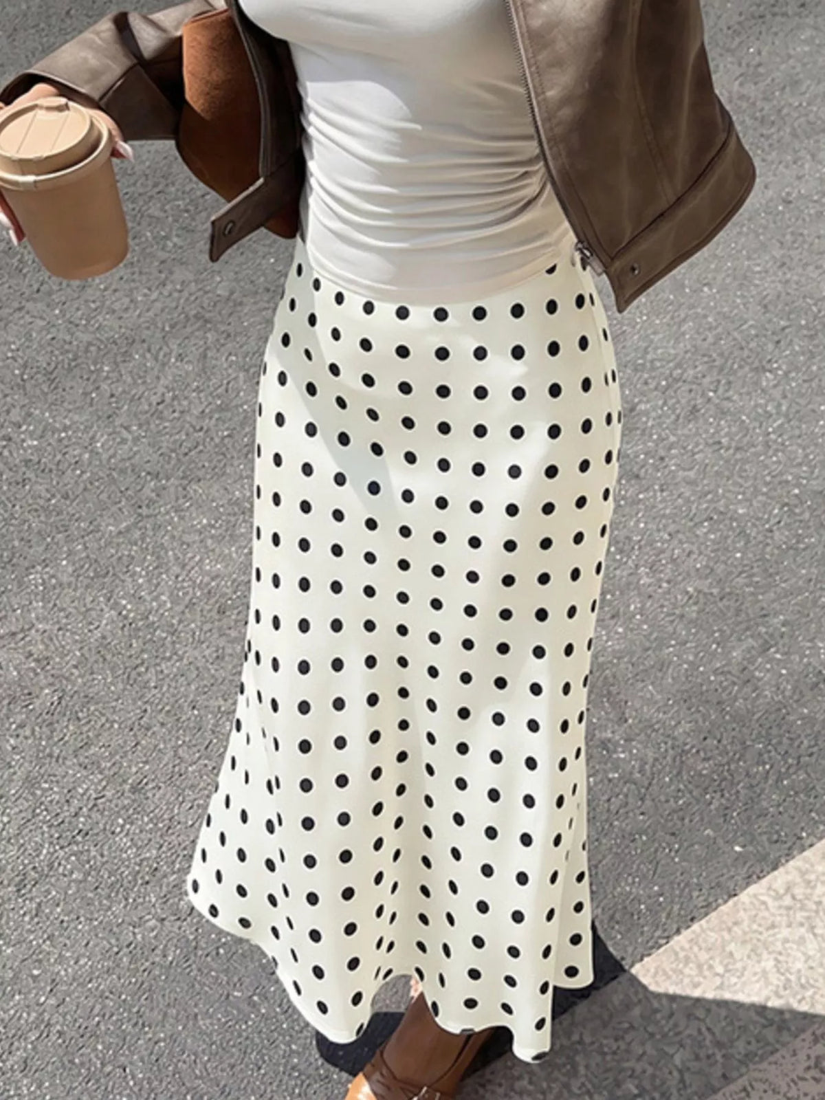 Polka Dot Midi Skirt | STAHlin RADIANCE