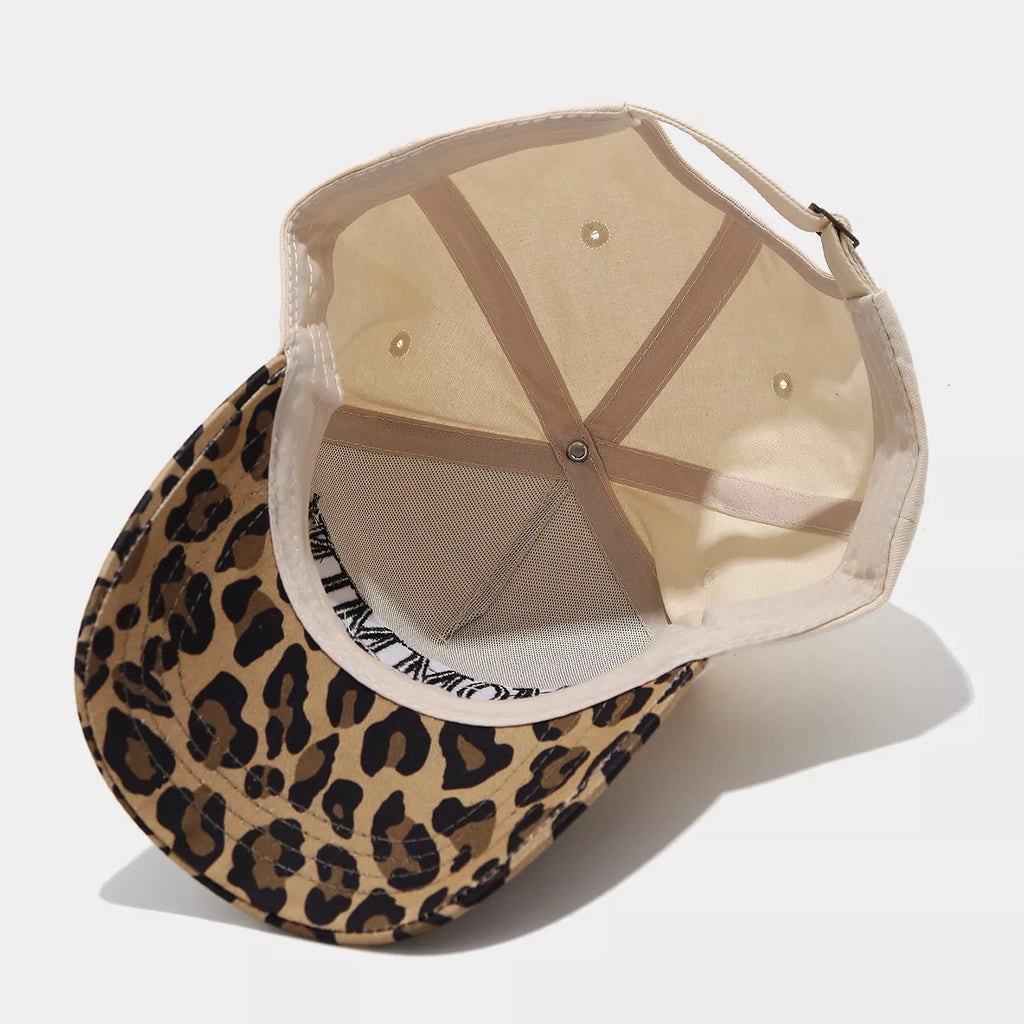 Leopard Embroidered Slogan Baseball Cap | STAHlin RADIANCE