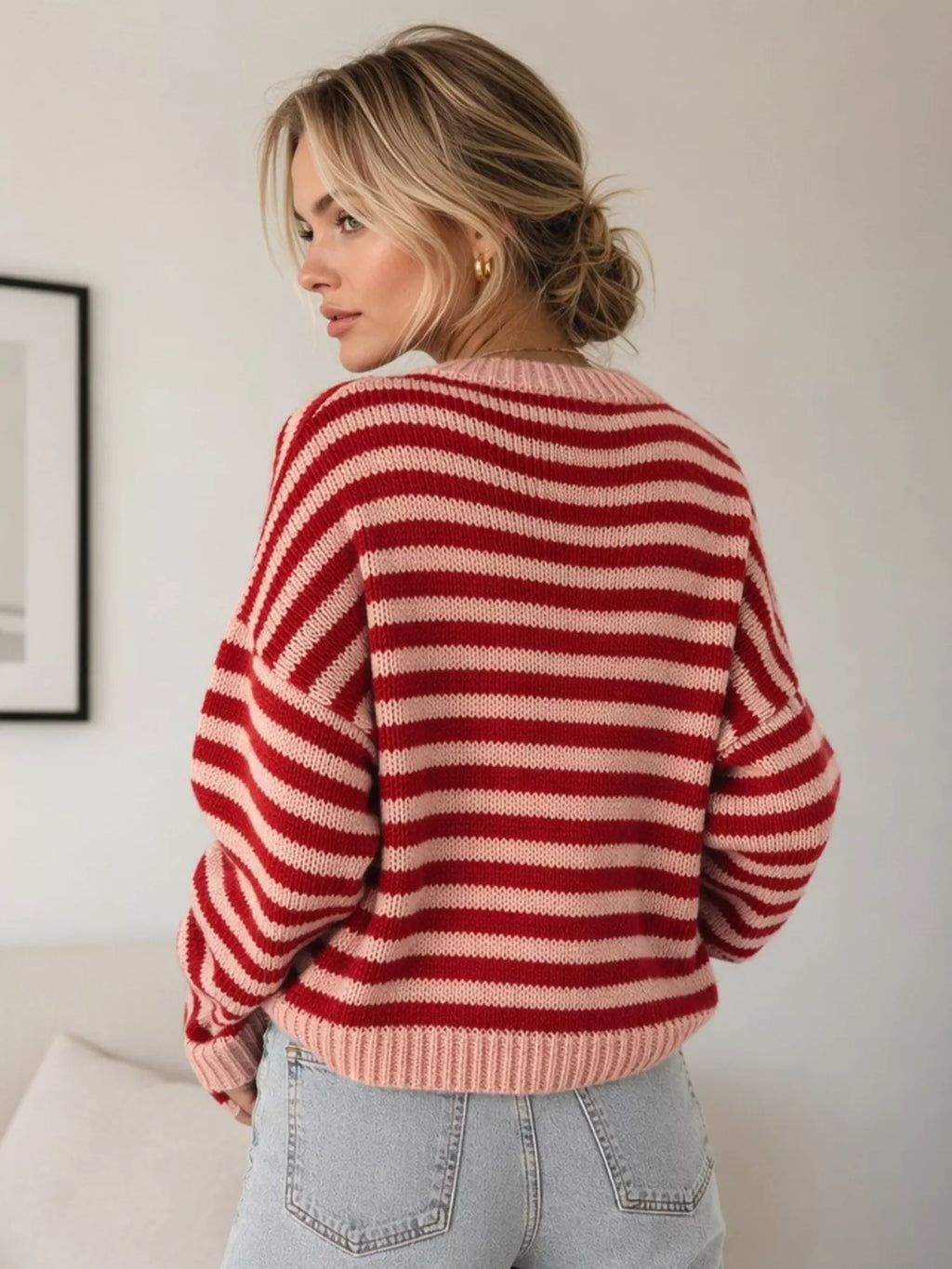 Striped Crew Neck Sweater | STAHlin RADIANCE