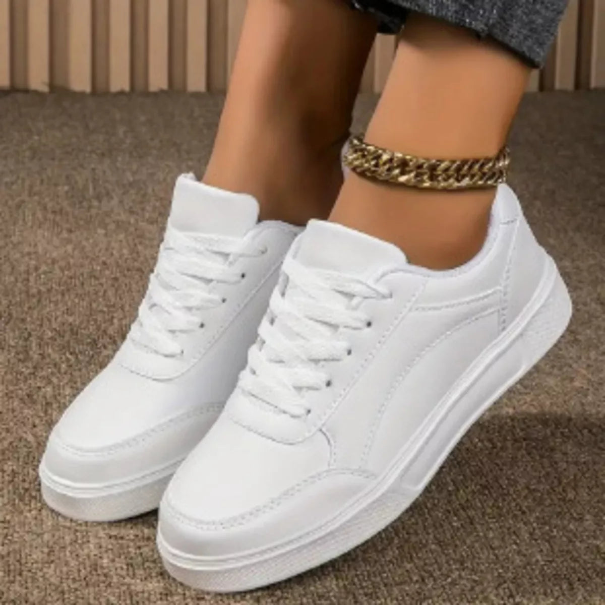 Round Toe Lace Up Sneakers | STAHlin RADIANCE