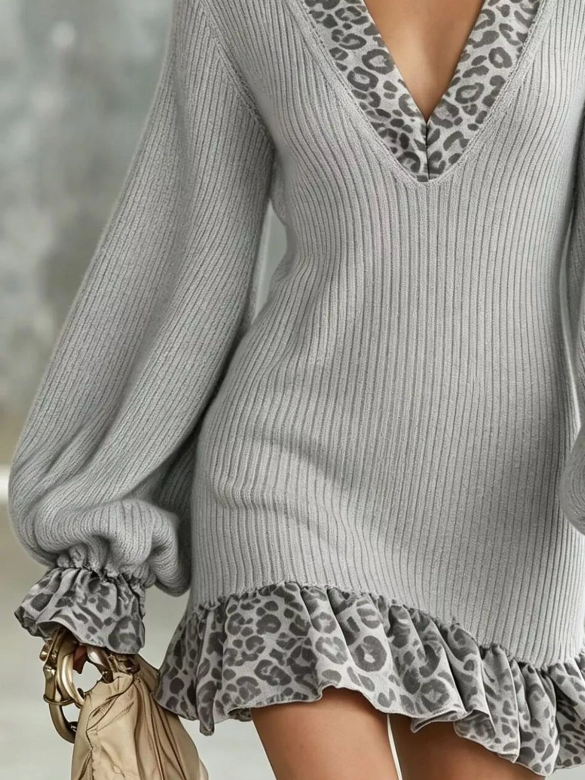 The Leo Ruffle Knit Dress | STAHlin RADIANCE