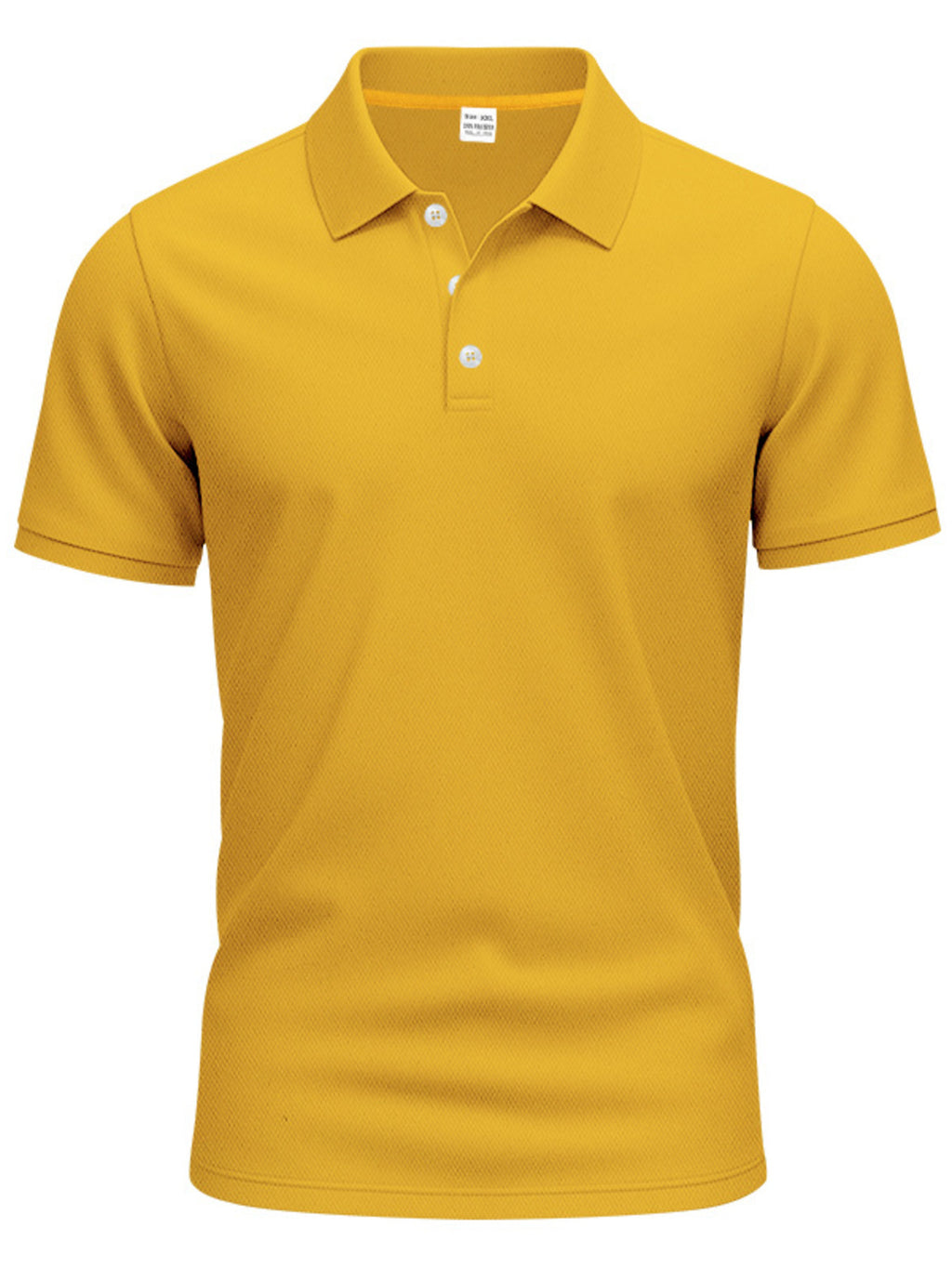 Men's Full Size Button Detail Short Sleeve Polo Plus Size | STAHlin RADIANCE