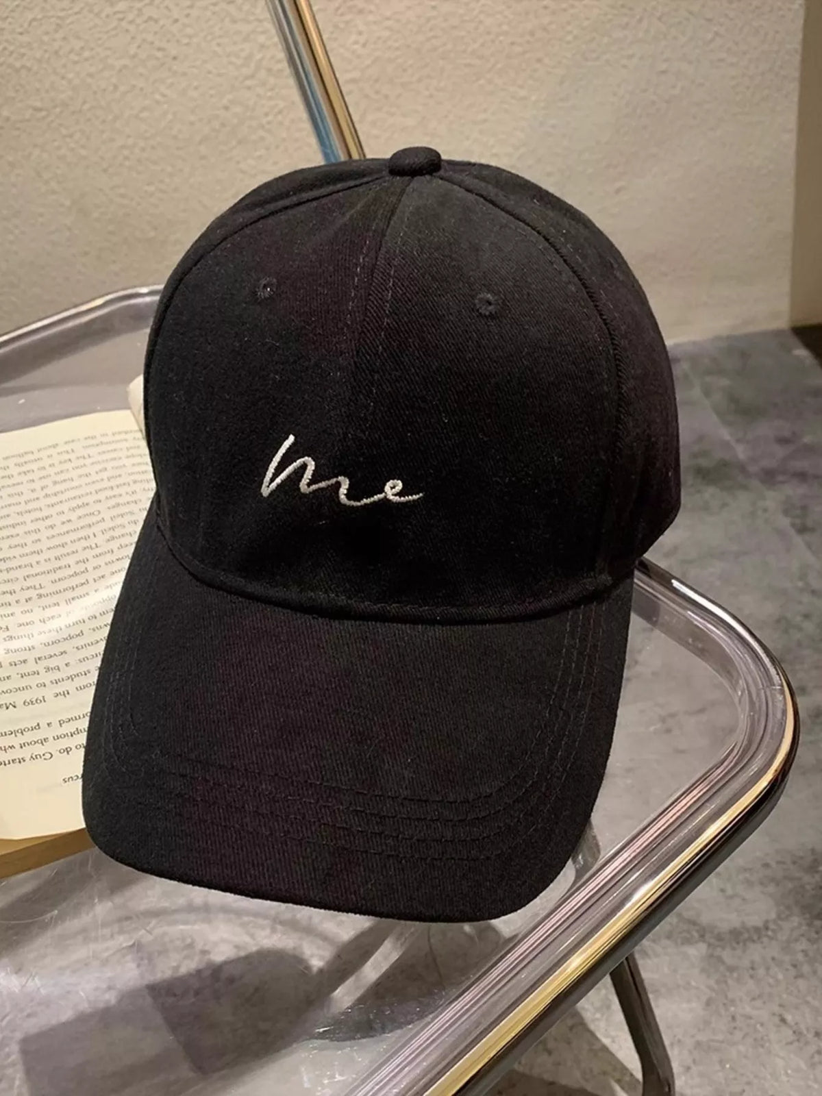 Embroidered Letter Baseball Cap | STAHlin RADIANCE