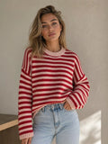 Striped Crew Neck Sweater | STAHlin RADIANCE