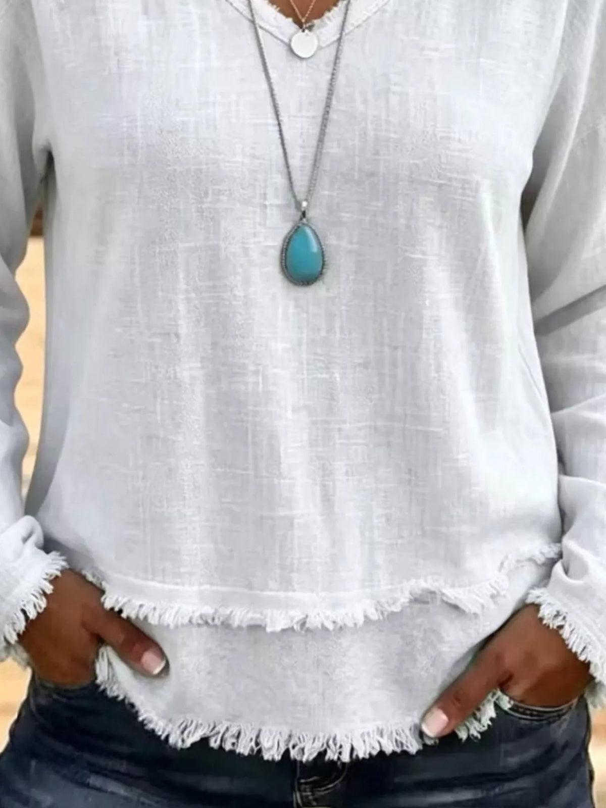 The Marlowe Frayed Tee | STAHlin RADIANCE