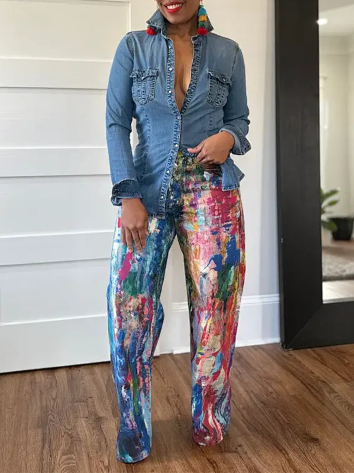 Painted Wide Leg Pants | STAHlin RADIANCE