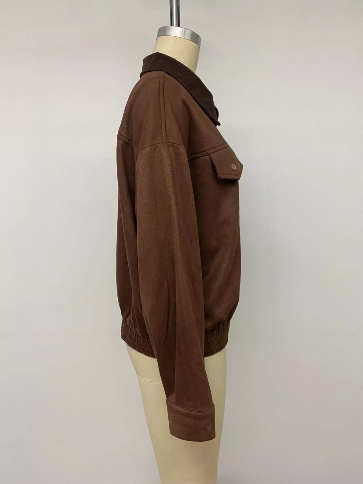Corduroy Collar Zip-Up Jacket | STAHlin RADIANCE