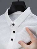 Men's Full Size Collared Neck Short Sleeve Polo Plus Size | STAHlin RADIANCE