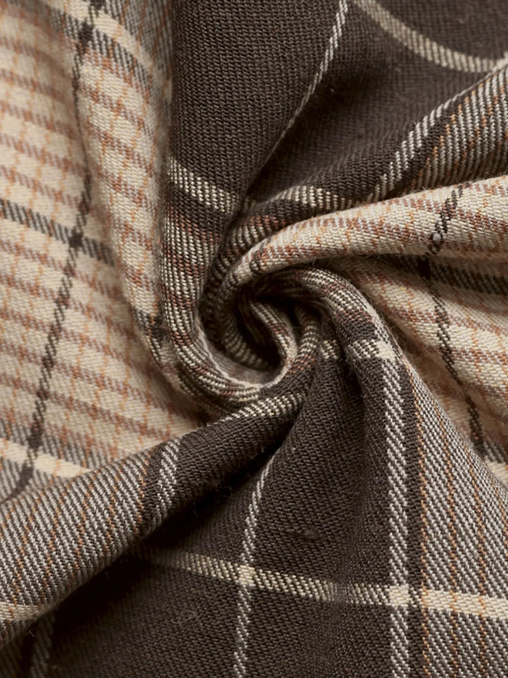 Button Front Plaid Long Sleeve Dress | STAHlin RADIANCE